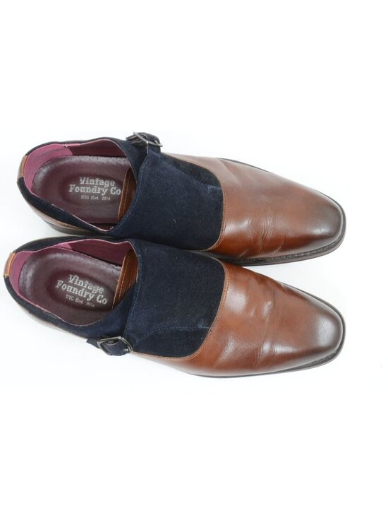 Vintage Foundry Co. Men\'s 9.5 Newport Monk Strap Two-Tone Leather Loafer Oxford main image 5